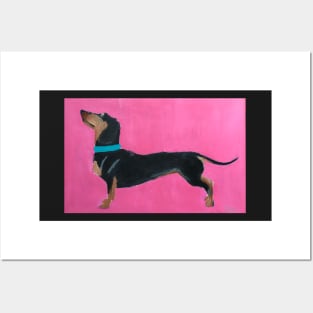 Dachshund, Acrylic Painting Posters and Art